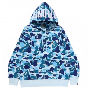 A Bathing Ape Men ABC Camo Pullover Hoodie (blue)