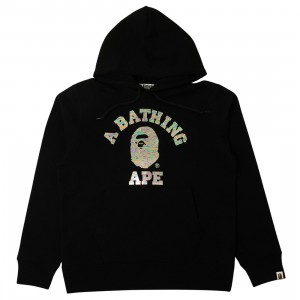A Bathing Ape Men Aurora College Pullover Hoodie (black)