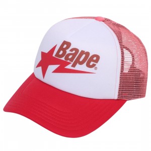 A Bathing Ape Bape Sta Mesh Cap (red)