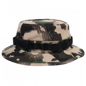 A Bathing Ape Map Camo Military Hat (green)