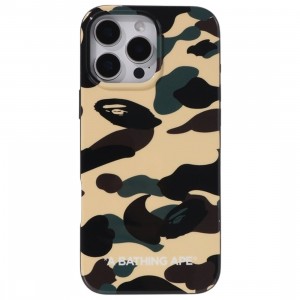 A Bathing Ape 1st Camo iPhone 16 Pro Max Case (yellow)