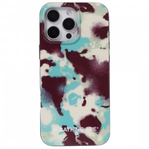 A Bathing Ape Map Camo iPhone 16 Pro Max Case (multi)
