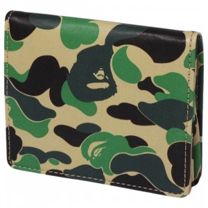 A Bathing Ape ABC Camo Coin Case (green)