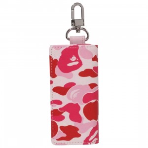 A Bathing Ape ABC Camo Key Case (pink)