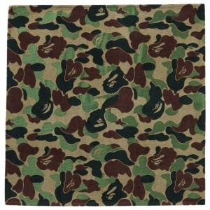 A Bathing Ape ABC Camo Rug (green)