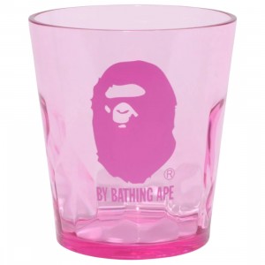 A Bathing Ape Bape x Plakira Ape Head Glass (pink)