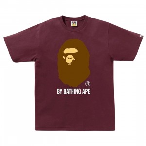 A Bathing Ape Men By Bathing Ape Tee (burgundy)
