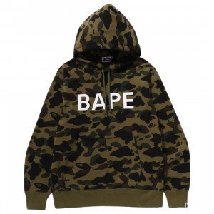 A Bathing Ape Men 1st Camo Bape Pullover Hoodie (green)