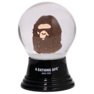A Bathing Ape Ape Head Snow Globe (brown)