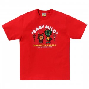 A Bathing Ape Men Year Of The Dragon Baby Milo Tee (red)
