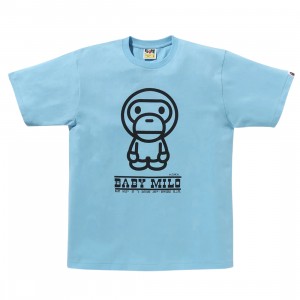 A Bathing Ape Men Classic Baby Milo Tee (blue / sax)