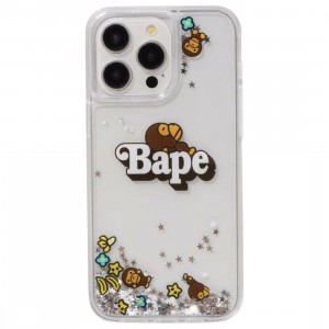 A Bathing Ape Baby Milo Glitter iPhone 15 Pro Max Case (clear)