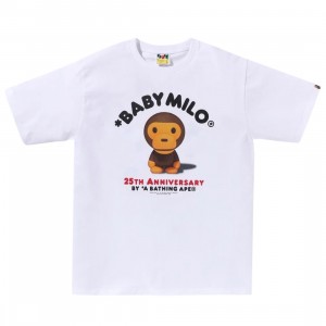 A Bathing Ape Men Baby Milo 25th Anniversary Photo Tee (white)