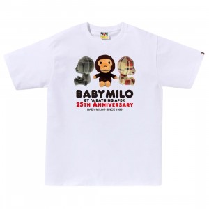A Bathing Ape Men 25th Anniversary Plush Doll Tee (white)