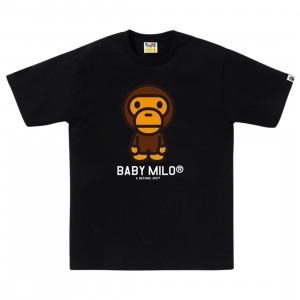 A Bathing Ape Men Baby Milo Tee (black)