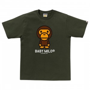 A Bathing Ape Men Baby Milo Tee (olive / olive drab)