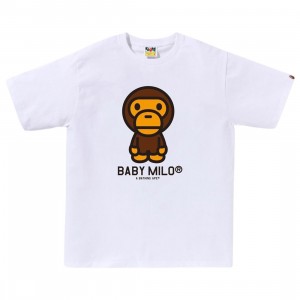 A Bathing Ape Men Baby Milo Tee (white)