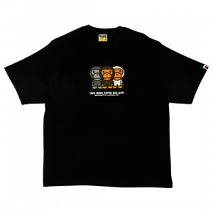 A Bathing Ape Men Bape Milo Relaxed Fit Tee (black)