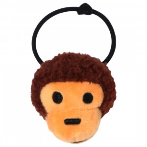 A Bathing Ape Baby Milo Plush Doll Hair Tie (brown)