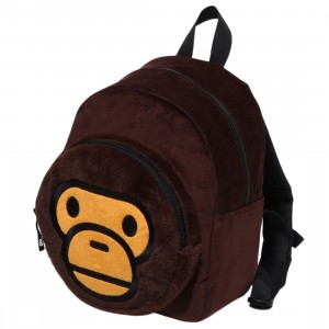 A Bathing Ape Baby Milo Boa Daypack (brown)