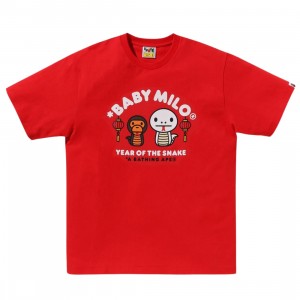 A Bathing Ape Men Year Of The Snake Baby Milo Tee (red)