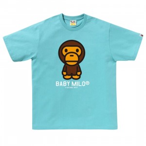 A Bathing Ape Men Baby Milo Tee (blue)