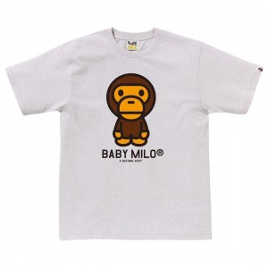 A Bathing Ape Men Baby Milo Tee (gray)