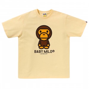 A Bathing Ape Men Baby Milo Tee (yellow)