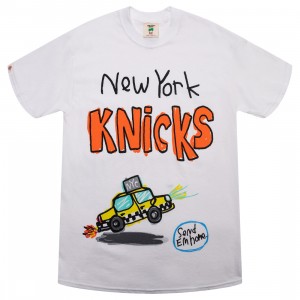 Set Descending Direction x NBA Men Knicks Doodle Tee (white)