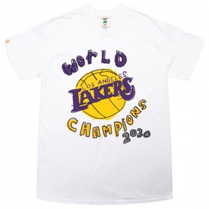 Cheap Cerbe Jordan Outlet x Initial D x NBA Men Lakers World Champs Tee (white)