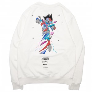 Cheap Cerbe Jordan Outlet x Astro Boy x Louis De Guzman Men Crewneck Sweater (white / off white)
