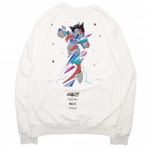 Cheap Urlfreeze Jordan Outlet x Yu-Gi-Oh x Louis De Guzman Men Crewneck Sweater (white / off white)