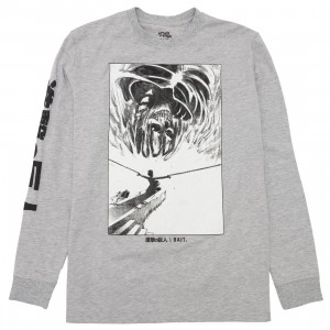 Cheap Urlfreeze Jordan Outlet x Attack On Titan Men King Reiss Long Sleeve Tee (gray)