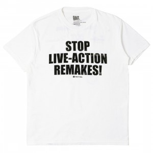 BAIT Men No Live Action Sponsors Tee (white / off white)