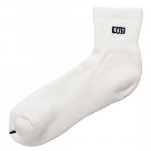 BAIT Men BAIT Bitemark Quarter Socks - Made In Japan (white)