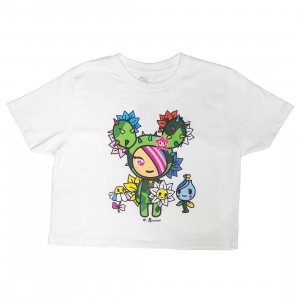BAIT x Tokidoki Women Bloomin Sandy Boxy Tee (white)