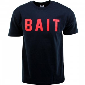 BAIT Logo Tee (navy / red)