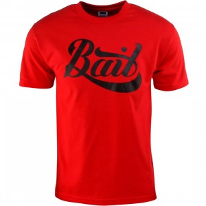 BAIT Script Logo Tee (red / black)