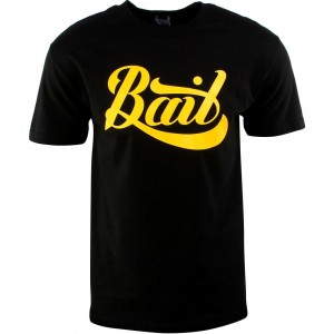 Cheap Cerbe Jordan Outlet Script Logo Tee (black / yellow)