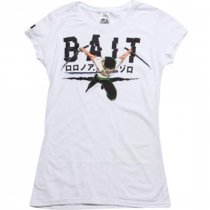 BAIT x One Piece Women Zoro BAIT Logo Tee (white)