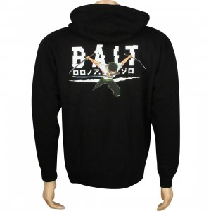 BAIT x One Piece Zoro BAIT Logo Zip Hoody (black)