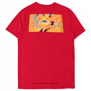 Cheap Jmksport Jordan Outlet x Champion x My Hero Acadamia Men Endeavor Tee (red)