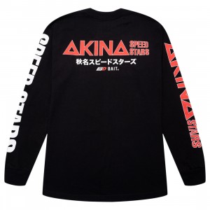 CerbeShops x Initial D Men Akina Speed Stars Long Sleeve Tee (black)