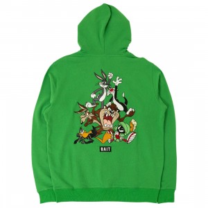 BAIT x Looney Tunes Men Group Embroidery Hoody (green)