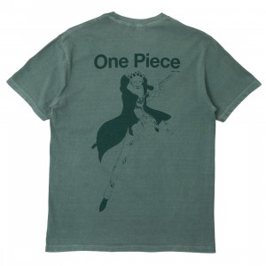 BAIT x One Piece Men Law Fade Tee (green / garment dyed)