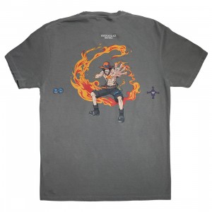BAIT x One Piece Men Remember Ace Tee (gray)