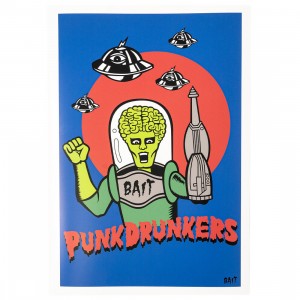 BAIT x Punk Drunkers 11x14 Print - BAIT Attacks (multi)