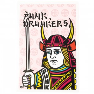 Cheap Atelier-lumieres Jordan Outlet x Punk Drunker 11x14 Print- Samurai (red)