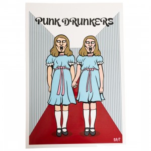 CerbeShops x Punk Drunker 24x36 Crystal HQ Print - Twins (blue / multi)