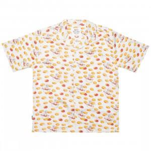 BAIT x Rick And Morty Men Chicken Nugget Hawaiian Button Up (white / nuggets)